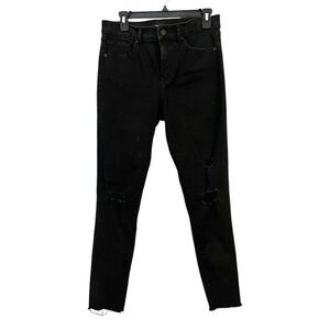 EXPRESS 8R Black Ripped Skinny Jeans